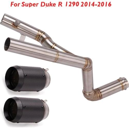 For KTM 1290 Super Duke R 2014 2015 2016 Slip on Motorcycle Exhaust Pipe Muffler Escape Connection Header Pipe Tube