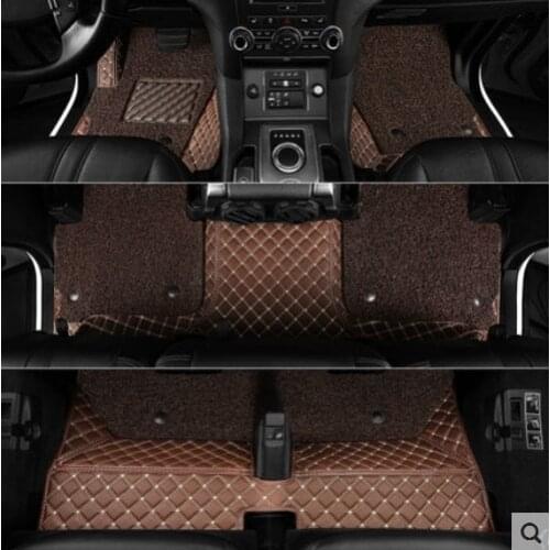 High quality! Custom special car floor mats for Chevrolet Traverse 7 8 seats 2016-2009 durable waterproof double layers carpets