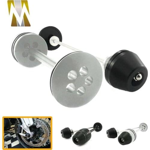 Motorcycle Falling Protection for R 1200 GS 2016 Front Rear Wheel Fork Axle Sliders Crash Protector for R1200 GS 2014 2015 Parts