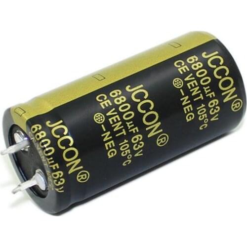 JCCON Horn Aluminum Electrolytic Capacitor 63v6800uf Volume 25*50 Audio Amplifier Audio