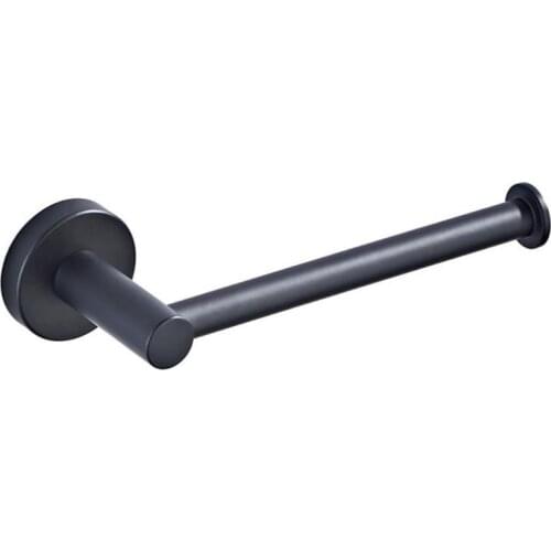 1pc Brass Black Toilet Paper Holder Chrome Toilet Roll Paper Holder Bathroom Accessories Wall Mounted 18.5*7cm