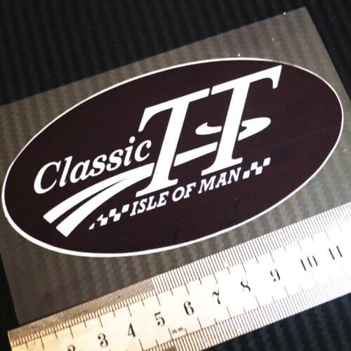 1PCS moto car Styling Decals For TT Isle of Man classic Reflective stickers