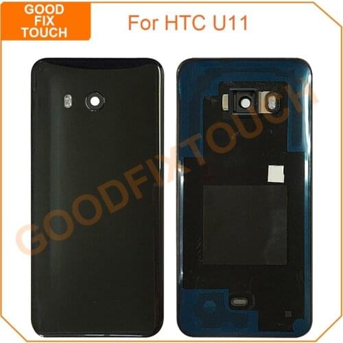 10pcs Original Back Cover For HTC U11 U 11 Battery Cover Housing Back Case with Camera Lens Glass Rear Door Housing For HTC U11