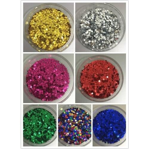 10000pcs(50g) 3/5/6mm Star Shape Loose Sequins 7 Colors Glitter Paillette Sewing,Wedding Craft DIY Garment Accessorie confetti
