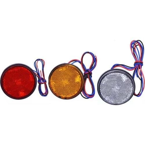 2Pcs Motorcycle LED Brake Stop Light Reflector Rear Tail Lamp Signal Warning Light 12V Motorbike Lamp Accessories