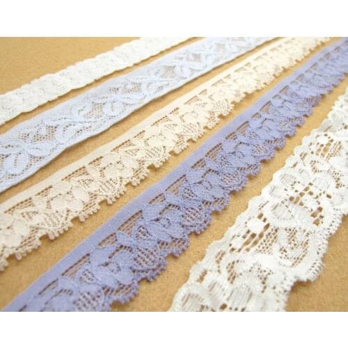 3 yards|15-25mm Stretch Lace|Embroidered Lace Trim|Bridal Wedding Materials|Clothing Ribbon|Hairband|Accessories DIY