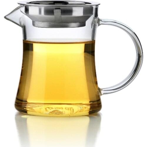 300ml S-shaped Heat-resistant Glass Fair Mug Serving Pitcher Share pot Tea filter Gift teawareKungfu Teaware hotsale