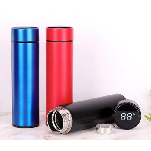 450ML Intelligent Temperature Measurement Stainless Steel Insulation Cup Creative Gift LED Touch Display Temperature Water Cup