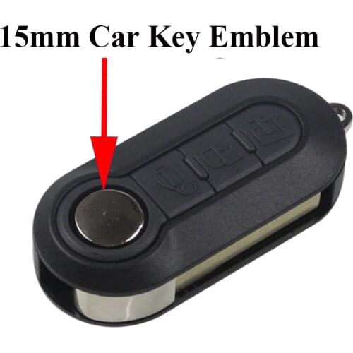 5pcs 15mm diameter Car key logo stocker