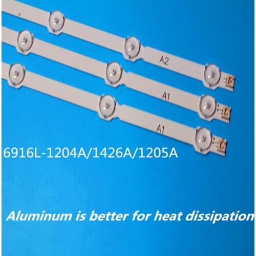 630mm LED Strips for LG 32'' ROW2.1 Rev 0.9 A1/A2-Type 6916L-1204A 6916L-1205A 6916L-1295A 6916L-1296A 6916L-1440A 6916L-1439A