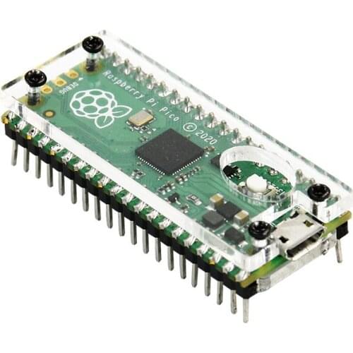 Raspberry Pi Pico Acrylic Case Box Enclosure Can Be Soldered GPIO Pins