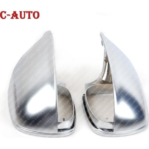 C-Auto 2pcs/set of Matte Chrome Rearview Mirror Cover Cap Car Mirror Cover For Audi Q5 2009-2017/Q7 2009-2015