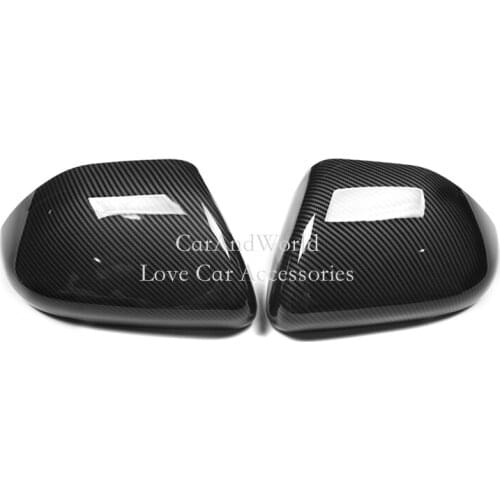 For Ford Explorer 2020 2021 Side Door Rear View Mirror Shape Frame Cover Rearview Mirrors Trims Carbon Fiber Car Accessories