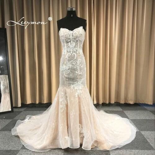 Dlynmoo Long Wedding Dresses