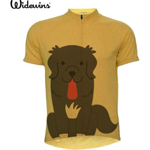 Widewins new Dog Cycling Jersey Ciclismo Hombre Bicycle Lovely Dog Cycling mtb Bike Shirt Cycling Clothing 5099