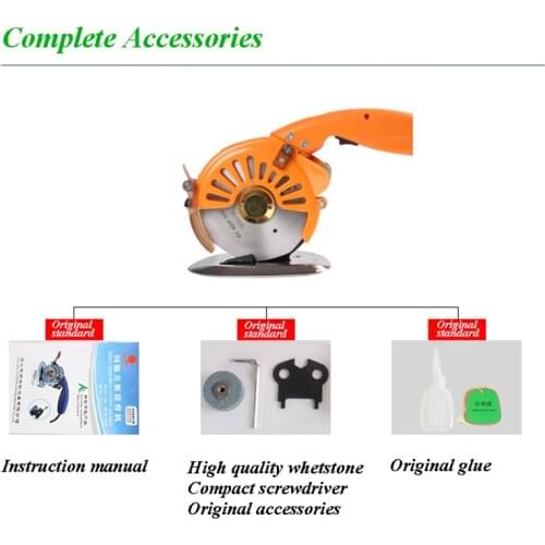 New Clothing Cutting Electric Round Scissors Machine Automatic Sharpening Direct Drive Electric Scissors RSC-100