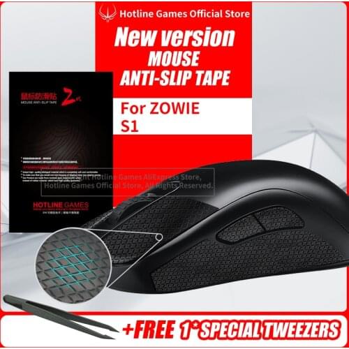 Hotline Games Mouse Anti-Slip Tape for ZOWIE S1 Mouse Sweat Resistant Pads Mouse Side Anti-Slip Stickers Mouse Skates