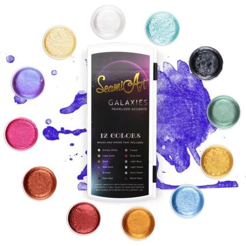 12Color Metallic Watercolor Paint Set Gold Paint Watercolors With Water Brush for Painting Water Color Pigment Art Supplies