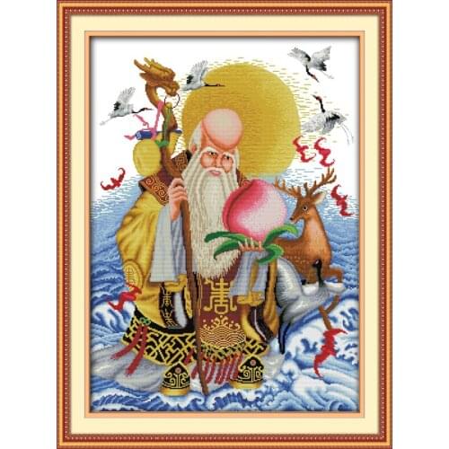 Longevity Celebration cross stitch kit people 18ct 14ct 11ct count print canvas stitches embroidery DIY handmade needlework
