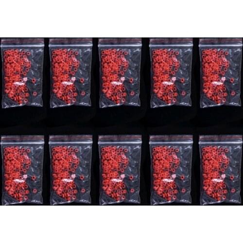 10 packs Red Fishing Worm Bundle Rubber Band Armor Earth worm Red Fishing Worms Artificial Bait Fishing Tackle Bait for fishing