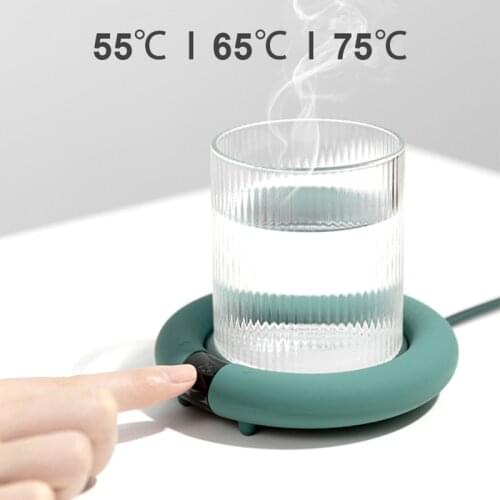 220V Cup Heater Warmer Pad Hot Plate Smart Thermostatic Cup Coaster Heating Mat Pad Coffee Milk Tea Chauffe-tasse Posavasos 20W