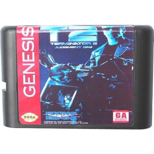 New Arrival Terminator 2 Judgement Day 16 bit MD Game Card For Sega Mega Drive For Genesis