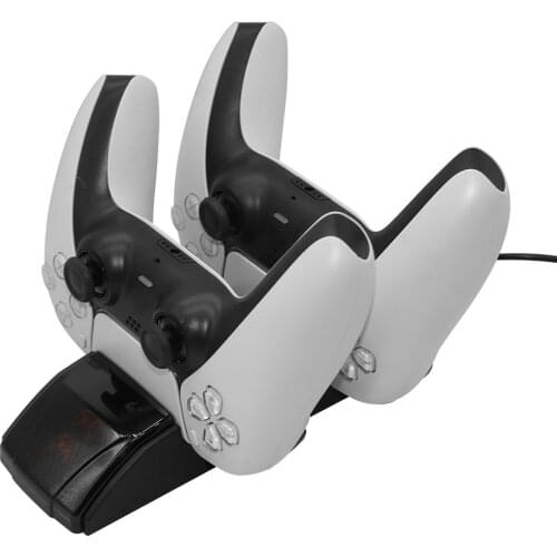 Suitable For DualSense PS5 Gamepad Dual Port Charging Base Station Charger Suitable For PlayStation5 Dual Type C harging Base