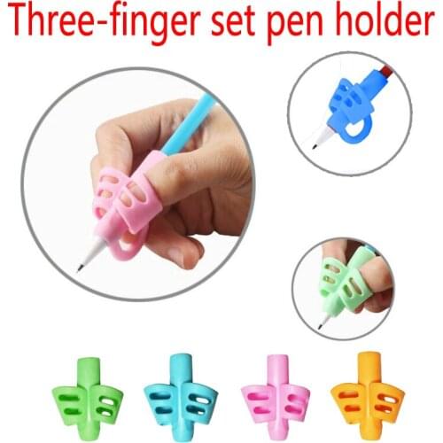 Silicone Kid Learning Writing Tool Writing Pen Holder Writing Correction Device Children Education Drawing Tool Toys