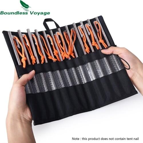 Boundless Voyage Chopsticks Straw Knife Fork Spoon Storage Bag Camping Tent Pegs Neils Stakes Carry Bag Cutlery Arrange Bag