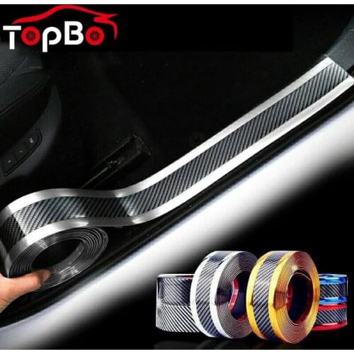 Universal Auto Car Rubber Door Protector Moulding Strip Rubber Threshold Cover Panel Step Protector Sticker Car Styling
