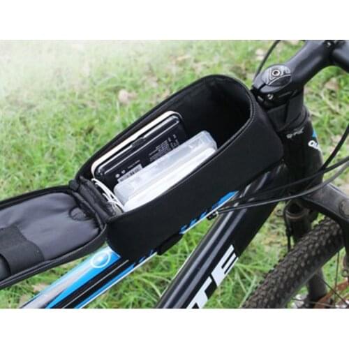 Waterproof Bike Bag Cycling Bicycle Bike Head Tube Handlebar Cell Mobile Phone Bag Case Holder Case Pannier for 5.7in Phone