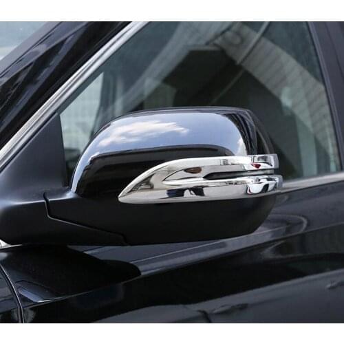 YAQUICKA 2Pcs/set Car Exterior Reaview Mirror Anti-scratch Strips Trim Cover Bezel For Honda CRV 2017 2018 Chromium Styling