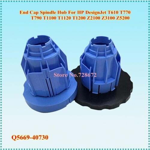 Blue+Black Q5669-40730 einkshop CAP Spindle hub end cover For HP DesignJet T610 T770 T790 T1100 T1120 T1200 Z2100 Z3100 Z5200