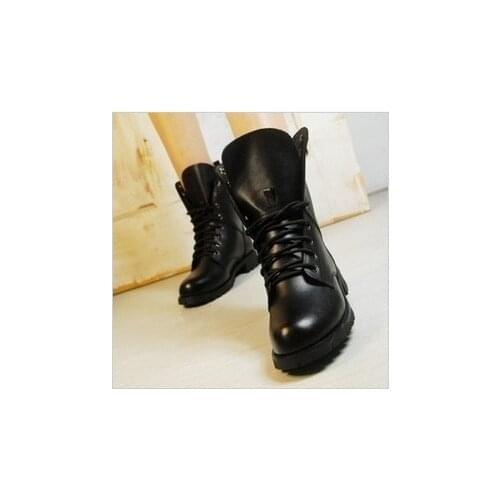 Women Boots British Style Classic Women Motorcycle Martin Boots Punk Bandage Autumn Waterproof Shoes Black Shoes plus 569
