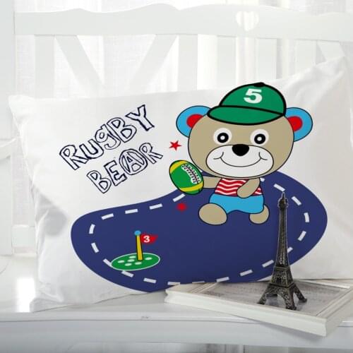 1pc Animal Cartoon Pillow cover Pillow case Bedding Pillowcase Pillowcovers decorative 3D Print for children kids baby bear