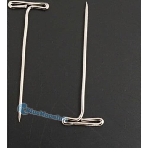 100/200pcs T-Pins Safety Steel Straight Pins Nickle 27 32 38 45MM choose