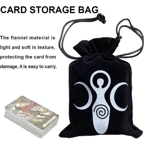 13x18CM Cards Storage Bag Soft Lightweight Small Items Storage Bag Tarot Oracle Card Playing Card Game Organizer Bag