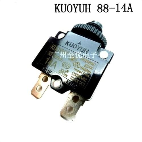 3Pcs Taiwan KUOYUH Overcurrent Protector Overload Switch 88 Series 14A