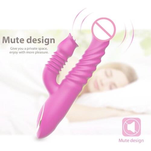 7 Vibration Modes Sucking Heating Massager Tongue Licking Thrusting Stimulator Rechargeable Adult Sex Toy