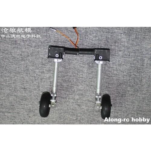 RC Airplane Part one Pair 103-163mm Back Retractable Damping Kneeling Landing Gear Worm Shock Tripod for 3-4kg Aircraft Plane
