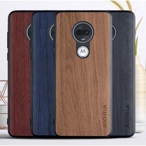Wooden design case for Motorola Moto G7 Plus G5S Plus coque fundas covers for Motorola Moto G6 plus