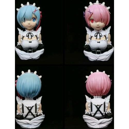 Anime Re : Life in a different world from zero Rem & Ram Bust Action Figure Toys 17cm