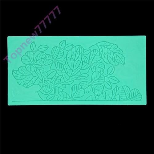 Fast Best Bushes Styling Lace Fondant Embossed Mould Sugarcraft Cake Decorating Tools Silicone Baking Mold 1899