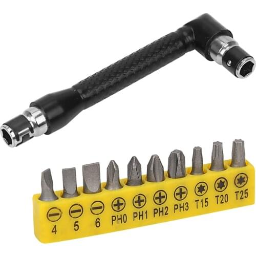 Hexagon Sleeve Wrench L-type Double-head Screwdriver + Socket Wrench Set Car Repair Tool