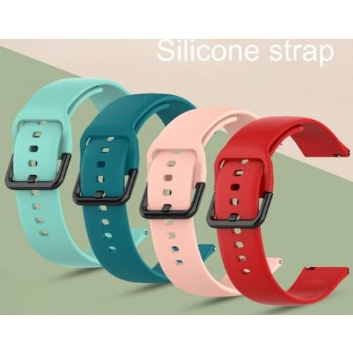 20mm Soft Comfortable Adjustable Silicone Watchband Wrist Strap Bracelet Replacement for Sam sung Galaxy Watch Active 2 40/44mm