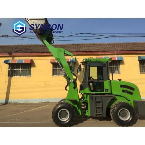 SYNBON new 1.8 ton wheel loader CE certificate front shovel hydraulic mini wheel loader construction agriculture loader SY918E