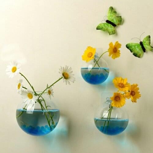 New Style Hanging Glass Ball Vase Flower Planter Pot Terrarium Container Garden Decor Home Room Decoration