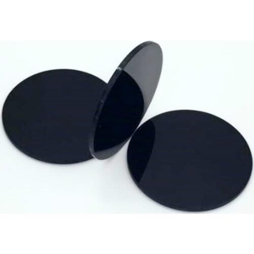 Customized Size Uv Transmission Optical Black Glass Filter Lens Zwb1 Zwb2 Zwb3