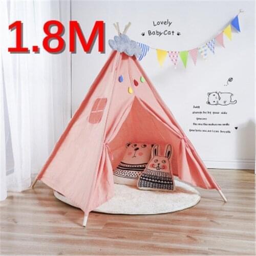 Large Teepee Tent Play Tent kids Toys With Mat Outgoing Toys Portable Child Room Decor Canvas Original Triangle Tipi