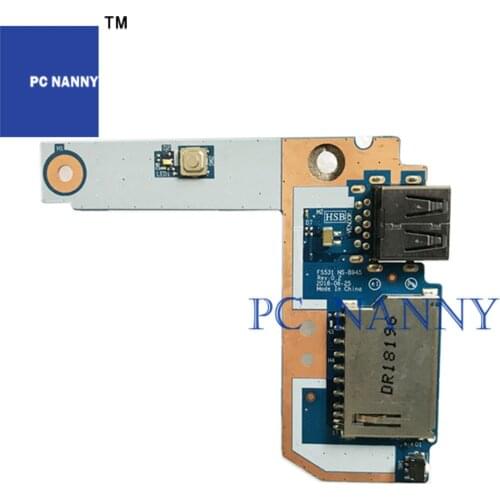 PCNANNY FOR Lenovo Air 15IWL 530S-15 USB SD card reader switch power botton board NS-B945 test good